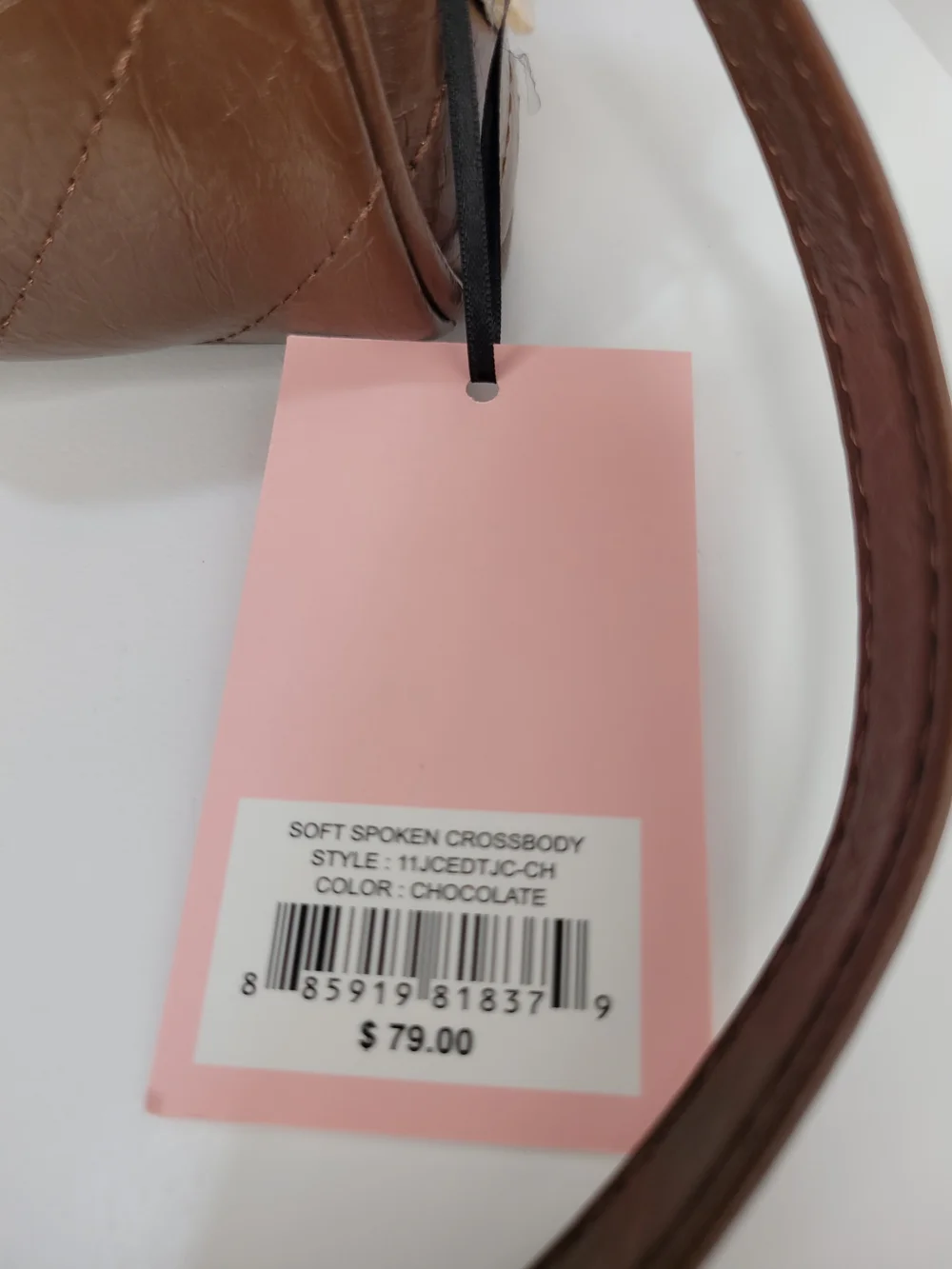 👉✨️ Juicy Couture Brown  Soft Spoken Chocloate Crossbody Bag